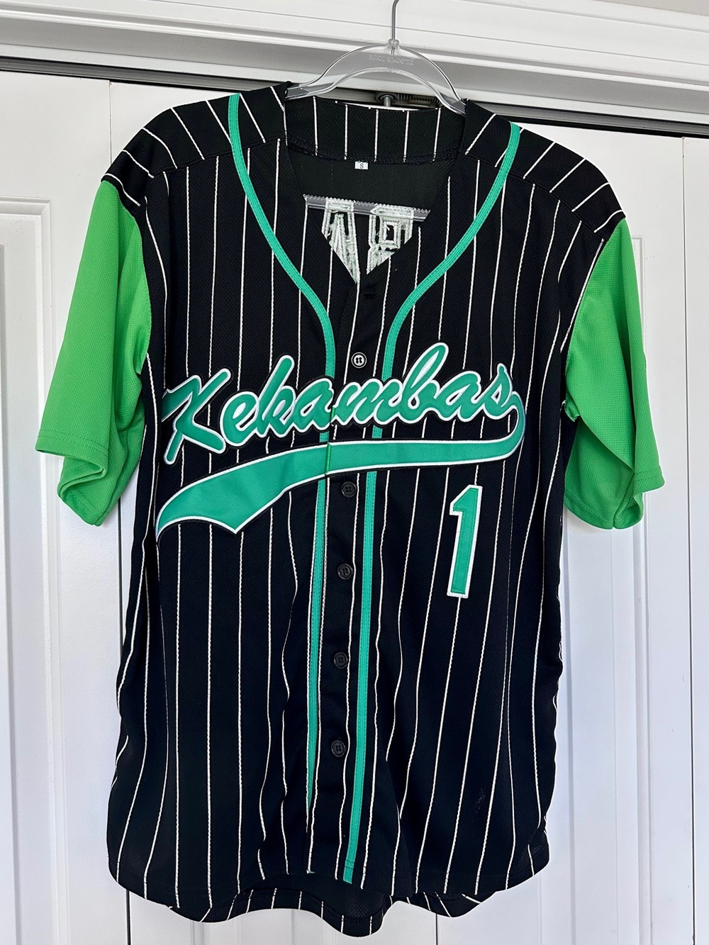Kekambas Men's #1 G-Baby Jarius Evans Hardball Movie Baseball Jersey